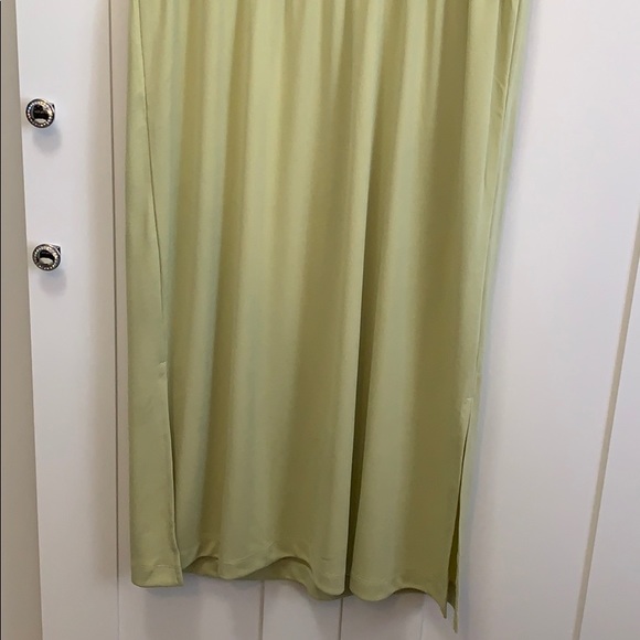 Green Gather Waist Dress Sz Large NEW! - Picture 2 of 5